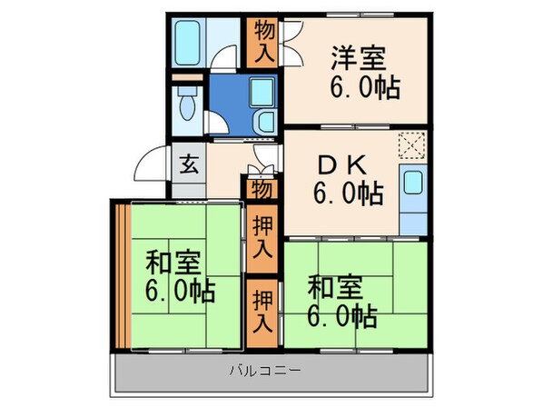 森和ビルの物件間取画像